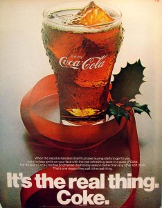 It's the real thing, Coke