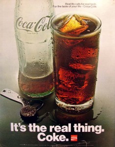 It's the real thing, Coke