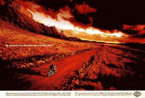 Harley-Davidson magazine ads from 1990s