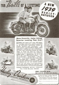 Harley-Davidson magazine ads 1928-1939